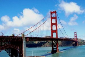 Die Golden Gate Bridge in voller Pracht.